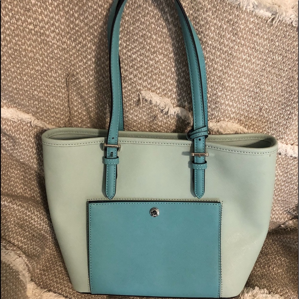 Authentic Michael Kors Two Tone Blue Purse
